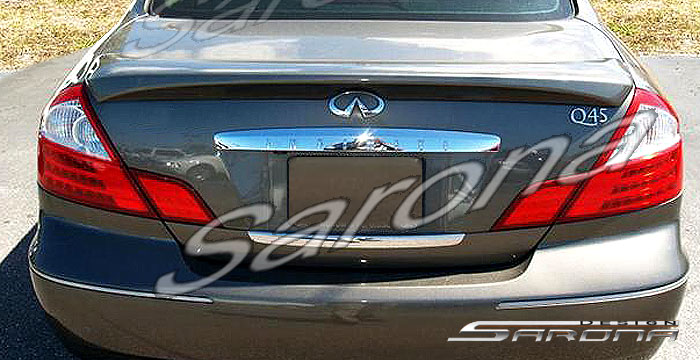 Custom Infiniti Q45 Trunk Wing  Sedan (2002 - 2005) - $290.00 (Manufacturer Sarona, Part #IF-017-TW)